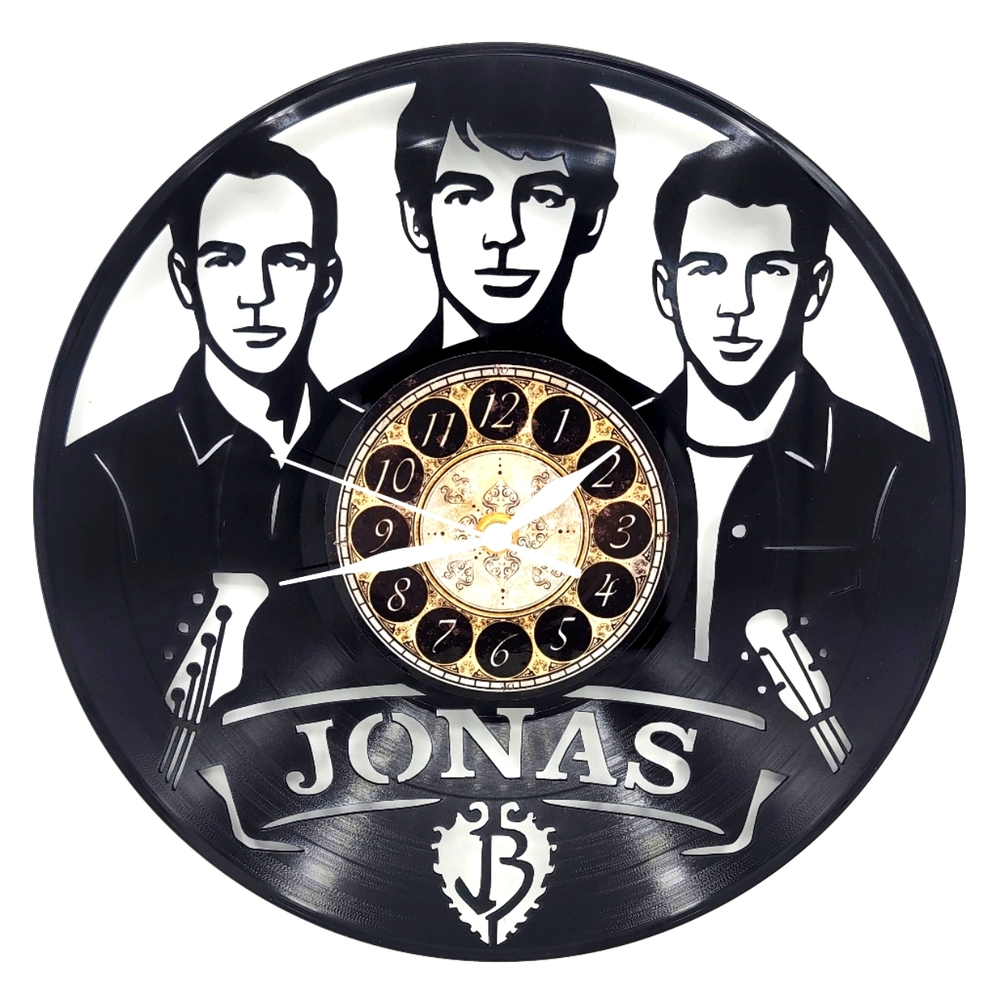 JONAS BROTHERS vinyl record clock